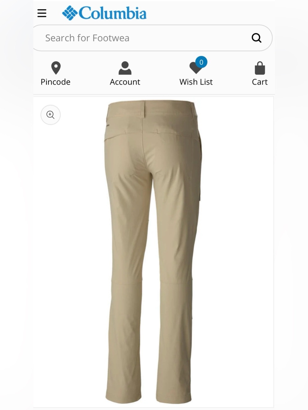 Women’s Columbia Active Fit Omni-Shield Convertible Tan Pant - Picture 3 of 12